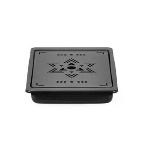 Accessoire de table de camping IGT d'extérieur, évier léger en alliage d'aluminium, plateau à thé combiné, rectangulaire, noir, qualité supérieure - Product Image 1