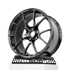 Rines de Aleación Forjados Ligeros con Recubrimiento de Cromo Negro de 17 18 19 20 21 Pulgadas, 5x120 5x114.3, <span class=keywords><strong>1</strong></span> Pieza, para BMW F30, Tesla, Mustang - Product Image 1