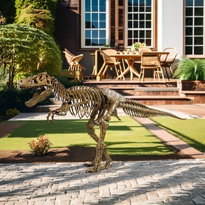 Sculpture en fibre <span class=keywords><strong>de</strong></span> verre dinosaure squelette fossile <span class=keywords><strong>tyrannosaure</strong></span> Rex crâne squelette modèle musée exposition accessoires scientifiques populaires - Product Image 5