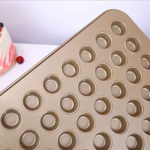 48 Cup Round Hole Baking Mold Non Stick Bottom Cake Egg Tart Mold Household Pastry Pan - Product Image 1