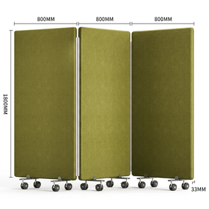 Cloison acoustique modulaire insonorisée en polyester ASTM C423 pour bureaux, écrans de séparation d'intimité pour salles, <span class=keywords><strong>Europe</strong></span> et Amérique - Product Image 2