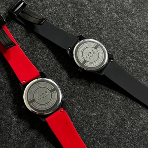 Montre à chiffres arabes Sabr, acier inoxydable, quartz à bille magnétique, bracelet en silicone, boucle magnétique, montre pour homme, montre de business - Product Image 4