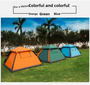 Tente de camping Oxford à double couche pour 3 à 4 personnes, quatre saisons, portable, à ouverture rapide, pour la pêche et les aventures en plein air - Product Image 3