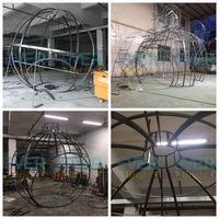 Ornement lumineux de Noël et d'Halloween en PVC personnalisé IP65 avec structure en fil métallique pour arche d'entrée