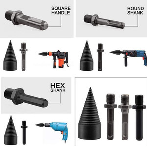 32/42/50mm củi cắt khoan <span class=keywords><strong>bit</strong></span> gỗ Splitter khoan <span class=keywords><strong>bit</strong></span>, gỗ Splitter vít nón <span class=keywords><strong>bit</strong></span> vuông tròn khoan - Product Image 2