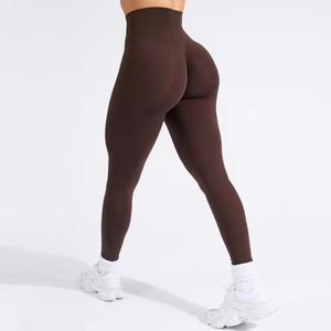 Haute qualité femmes Leggings Sport Yoga pantalon course taille haute entraînement Fitness haute élastique Leggings extensible vêtements de sport - Product Image 1
