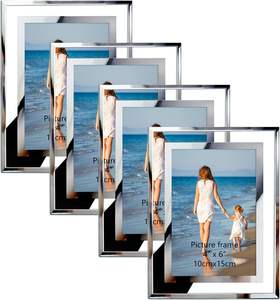 Wholesale Sparkly Mirrored <b>Photo</b> <b>Frames</b> <b>Glitter</b> Crystal Silver for Wedding Home Family Party - Product Image 5