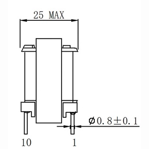 Biến áp tần số cao với lõi Ferrite 220V đến 12V/24V <span class=keywords><strong>ee30</strong></span>/ee28 vật liệu đồng ROHS chứng nhận - Product Image 5