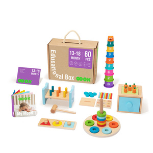 Juguetes Educativos de Madera Inspirados en Montessori, Caja de Apilamiento y Bloques de Construcción, para Educación Temprana, Dropshipping y Shopify - Product Image 2