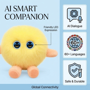 Peluche Interactivo Educativo con Voz Inteligente ChatGPT, Carga Rápida USB-C, Más de 60 Idiomas, Color Amarillo Brillante, ODM, para <span class=keywords><strong>la</strong></span> Hora de Dormir - Product Image 4