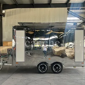 Carrito de Comida Estándar Europeo para Helados, Pizza, Tacos y BBQ, Remolque Móvil de Comida Totalmente Equipado - Product Image 2