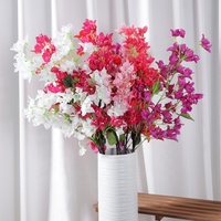 Dekorationsblumen Seiden-Bougainvillea Künstliche Blumen Lange Zweige für Hochzeit und Heimdekoration