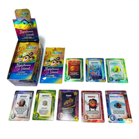 Cartes à collectionner en feuille d'or avec motifs personnalisés, jeu de cartes à collectionner holographiques personnalisées avec boîte booster d'emballage
