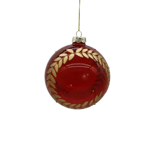 تصميم جديد ألوان مختلفة ديكور عيد الميلاد كرة زجاجية حمراء 8 سم * 8 سم أثاث لديكور الاحتفال