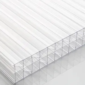 Polycarbonate Outdoor Anti-UV 4mm-30mm Polycarbonate Stegplatten Multiwall Sheet For Building Material