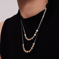 Collier unisexe en acier inoxydable avec pendentif fleur rétro en zircon, chaîne à maillons, accessoires bicolores dorés, collier plat en os de serpent, 18 pouces