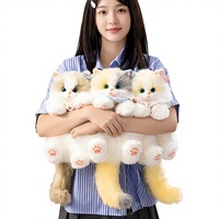 Sac à dos en peluche réaliste style TikTok, chat Ragdoll mignon et de petite taille, cadeau d'anniversaire pour 14 ans et plus, emballage en boîte couleur