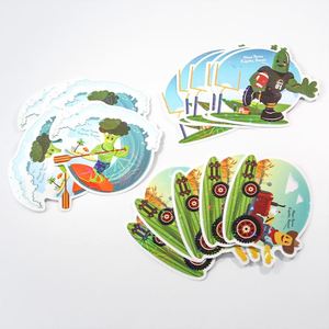 Etiquetas de Embalaje Personalizadas Resistentes al Agua y a los Rayos UV, Pegatinas Bonitas para Automóviles, Calcomanías con Logotipo, Vinilo Troquelado, Holográfico, Artesanal - Product Image 2