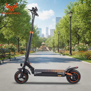 สกู๊ตเตอร์ไฟฟ้า EU Flywheel T4pro 48V สำหรับผู้ใหญ่ กำลังสูง 35 กม./ชม. 45 กม./ชม. พับได้ มอเตอร์คู่ - Product Image 1