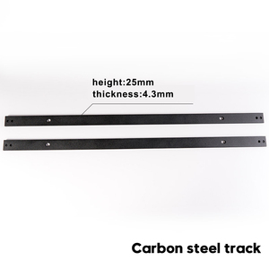 WEKIS I Shape Hanger Super Mini Double Barn Door Hardware Kit per porte scorrevoli doppie armadi guardaroba piccoli supporti <span class=keywords><strong>TV</strong></span> - Product Image 3