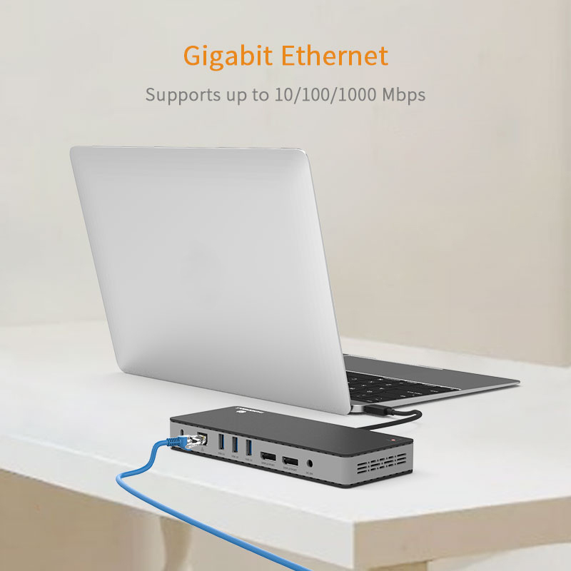 Usine OEM/ODM Haute Qualité USB C Thunderbolt 3 Station D'accueil Pour Ordinateur Portable
