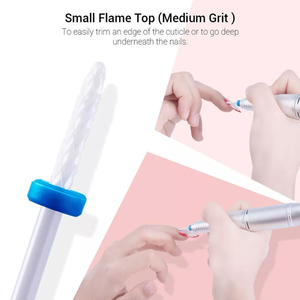 Set da 7 pezzi per Manicure in cartone da 50 pezzi strumenti per Nail Art Set di punte per unghie in ceramica Set File elettrico - Product Image 6