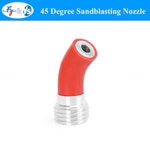 Ugello per Sabbiatura ad Alta Pressione Tipo Banana a 45 Gradi in Carburo di Boro Ceramico per Rimozione Ruggine <span class=keywords><strong>YS</strong></span> - Product Image 1