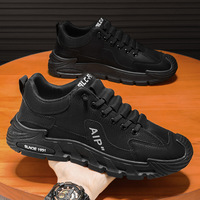 Chaussures de course décontractées pour hommes, idéales pour le travail et le sport, avec semelle épaisse antidérapante et doublure en maille, parfaites pour la conduite printanière