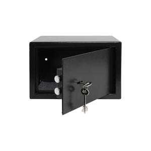 Germany Online Selling Popular Strong Steel Simple Small 20cm Floor Wall Safe <b>Box</b> Furniture Safe with Key <b>Lock</b> 2pcs Keys - Product Image 1