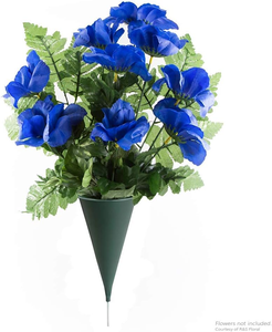 Jarrón cónico de PP <span class=keywords><strong>para</strong></span> exteriores, tumba, césped, jardín, jarrones, conos, soporte de flores, decoraciones <span class=keywords><strong>para</strong></span> cementerio - Product Image 4