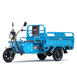 รถสามล้อไฟฟ้าบรรทุกสินค้า 48V 501-800W แบบเปิด รับน้ำหนัก 300-400 กก. สีน้ำเงิน 1 ที่นั่ง - Product Image 2