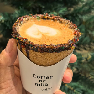 Tasse à café comestible avec décoration intérieure, revêtement chocolaté, tasse à biscuits finie, 280 ml, dessert, idéale pour le thé au lait et le café - Product Image 2