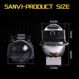 Sanvi New Fashion D1 3.0 Inch <b>Led</b> <b>Projector</b> Lens Headlight with 56W/pcs 6000K <b>LED</b> <b>Projector</b> Lens Suitable for Toyota BMW - Product Image 6