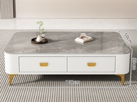 Meuble TV moderne en bois avec pieds en acier, table de rangement, table basse pour salon, mobilier de maison