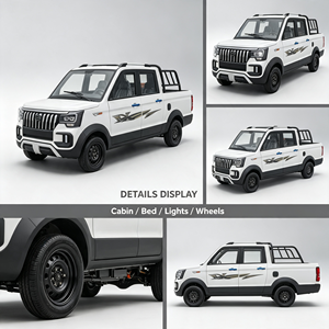 Camioneta Eléctrica Económica de 4 Puertas, Vehículo de Batería de Nueva Energía, Vehículo Eléctrico de Baja Velocidad de 4 Ruedas, Mini Camioneta Eléctrica de Carga - Product Image 2