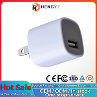Logo personnalisé Chargeur mural universel 5v 1a Prise UE Adaptateur secteur 10w Chargeur à port USB unique