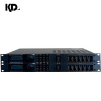 Processeur de gestion de haut-parleurs numérique 2.6 canaux 1U pour rack, avec crossover audio et suppression automatique du microfeedback, pour scène live et extérieur
