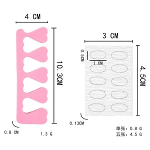 Poussoir à cuticules jetable avec papier abrasif, tampons de préparation, tampons de nettoyage des cuticules, autocollants, outil de soin des ongles pour nail art - Product Image 2