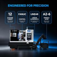 Tour-fraiseuse à double broche LEYO CL750MSY avec axe Y, tour CNC multitâches pour pièces complexes, homologué CE