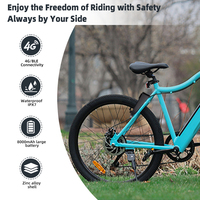 Sistema de bloqueo inteligente para bicicleta eléctrica, dispositivo de seguimiento con aplicación Omni, Gprs, Gsm, tarjeta Sim, código Qr, en la nube, Gps, para compartir e-bike
