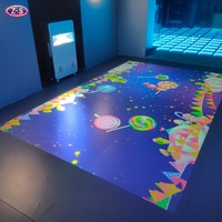 Machine de projection interactive tout-en-un, jeu de sol en métal, système d'affichage mobile pour festivals, fêtes et événements