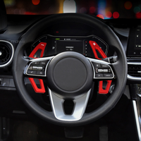 Volant en aluminium métallique avec palettes de changement de vitesse, kit de remplacement et de mise à niveau du levier de changement de vitesse allongé pour Renault modèle B