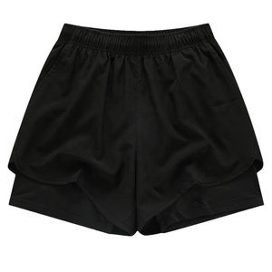 Tùy Chỉnh Người Đàn Ông Của 5 Inch Nén Nhanh Chóng Khô Phòng Tập Thể Dục Quần Short 2 Trong 1 Rắn Phong Cách <span class=keywords><strong>Polyester</strong></span> Phù Hợp Cho Crossfit Chạy Tập Thể Dục Giản Dị Mặc - Product Image 4