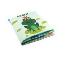 Livres éducatifs doux et silencieux personnalisés pour bébés, livres en tissu pour bébés, livres d'activités pour bébés, avec des animaux, des fleurs et des légumes, à toucher et à sentir