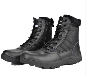 Botas duraderas de camuflaje impermeables de refuerzo táctico <span class=keywords><strong>SWAT</strong></span> profesional con diseño de cremallera para senderismo, senderismo, escalada de montaña - Product Image 6