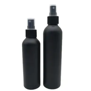 30ml 50ml 60ml 80ml 100ml 150ml 200ml 250ml Aluminium kappe Aluminium flasche Schwarze Aluminium matte Sprüh flasche