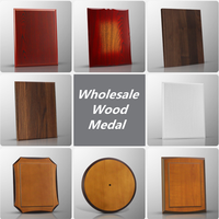 Vente en gros Plaque de bois personnalisée médaille Mdf bois massif Plaques de marque en bois autorisée