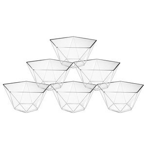 Haute qualité 3.5oz jetable Plastikbecher en plastique Dessert tasse pentagonal losange clair pouding <span class=keywords><strong>Mousse</strong></span> gâteau tasses en plastique - Product Image 6