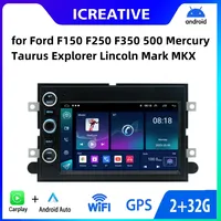 Autoradio Android avec GPS 7 pouces pour Ford F150/F250/F350 Mercury Focus Explorer Mark MKX CarPlay Android Auto Caméra de recul