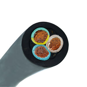 Cable de bomba de <span class=keywords><strong>agua</strong></span> de pozo profundo JHS 3/4 Core 4mm-50mm alambre de cobre trenzado Flexible plano conductor de cobre puro sumergible de goma - Product Image 4